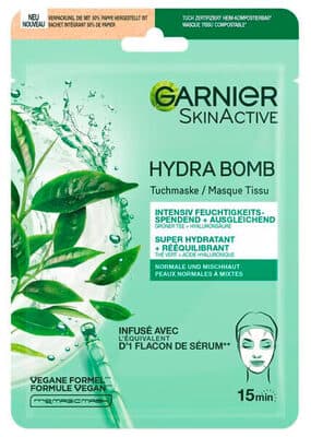 Garnier SkinActive Hydra Bomb Groene Thee Tissuemasker