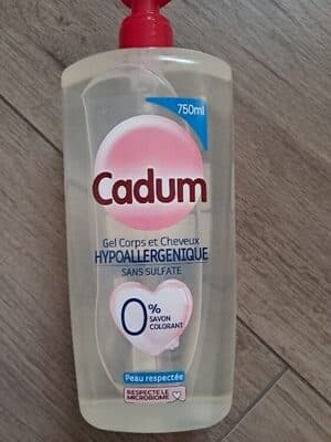 Cadum Gel corps et cheveux hypoallergenique sans sulfate