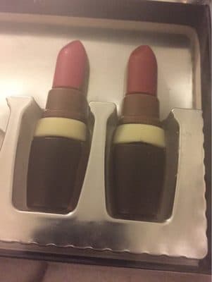 Coffret Rouge à Lèvres en Chocolat
