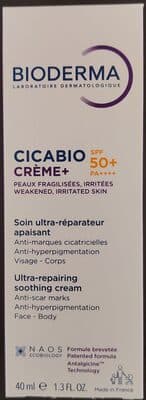 Cicabio crème+ SPF 50+