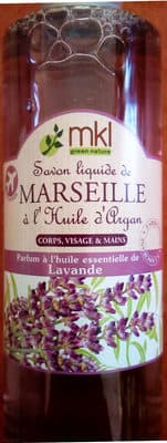 Savon liquide de Marseille à l'huile d'Argan Lavande
