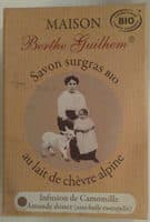 Savon surgras bio au lait de chèvre alpine 