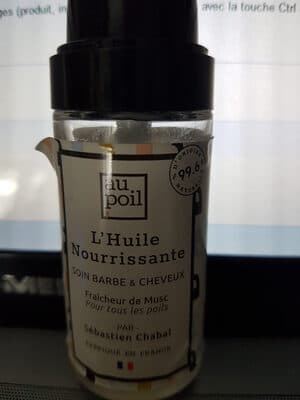 Huile nourrissante, barbe & cheveux . Fraicheur deMusc