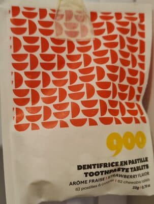 dentifrice en pastilles fraise