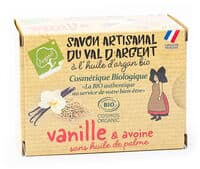 Savon artisanal du Val d'Argent à l'huile d'argan bio Vanille Avoine