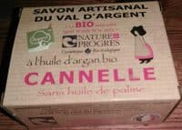 Savon artisanal du Val d'Argent à l'huile d'argan bio - Cannelle