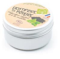 dentifrice en poudre au charbon végétal et à la menthe