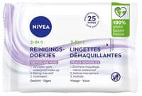NIVEA 3-In-1 Sensitive Reinigingsdoekjes