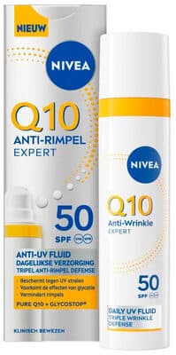 NIVEA Q10 Anti-Rimpel Expert SPF50 Anti-Uv Fluïde