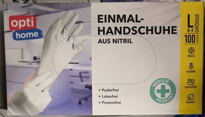 Einmal-Handschuhe aus Nitril, Größe L 8-9