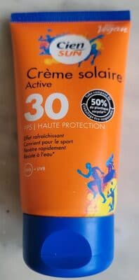 crème solaire active 30 FPS haute protection