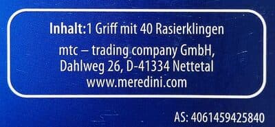 2-Klingen Rasierer / 1 Griff + 40 Klingen