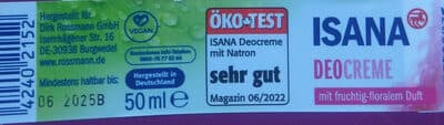 Deocreme mit Natron