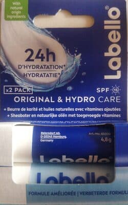Baume soin des lèvres stick hydratant huiles naturelles FPS 15