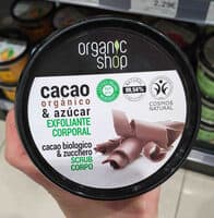 Exfoliante corporal cacao organico y azucar