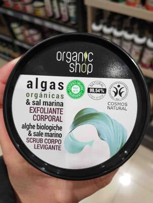 Algas organicas y sal marina exfoliante corporal