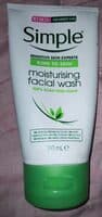 simple moisturising facial wash