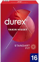 Durex Yakın Hisset İnce Prezervatif 16'lı (Standart Fit)