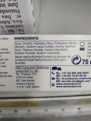 Sensodyne anti.carries