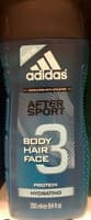 After sport Body hair face 3