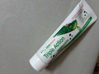 Triple action toothpaste