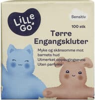 Tørre engangskluter, sensitiv
