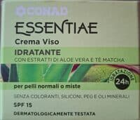 Essentiae Crema Viso con estratti di aloe vera e tè matcha