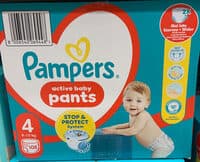 Pampers active baby pants 4