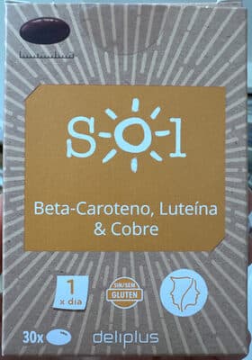 SOL. Beta-Caroteno, Luteína y Cobre
