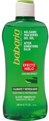 Bálsamo después del sol efecto hielo