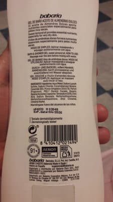 babaria gel de baño