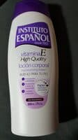 Loción corporal vitamina e