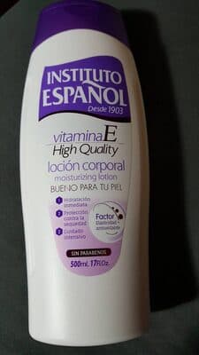 Loción corporal vitamina e
