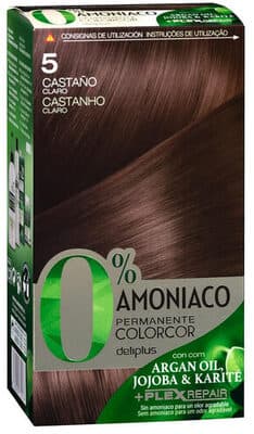 Coloración permanente 5 castaño claro 0% amoníaco