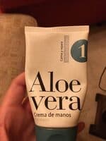 Crema de manos de aloe vera