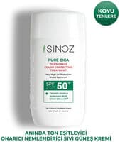 Sinoz Pure Cica Tiger Grass Ton Eşitleyici Sıvı Güneş Kremi SPF50+ 50 ml