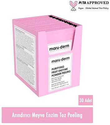 Maruderm Arındırıcı Toz Peeling 2 gr x 30 Adet