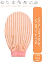 Let'scrub Premium Zebra Turuncu Banyo Kesesi