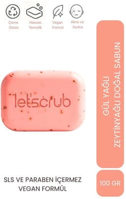 Let'scrub Zeytinyağlı Gül Yağı Sabunu 100 gr