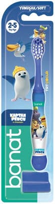 Banat Kaptan Pengu Lisanslı Çocuk Diş Fırçası (Yumuşak)
