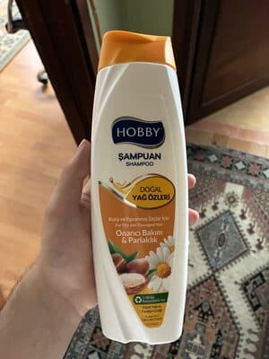 Hobby Doğal Yağ Özleri Argan Yağı ve Papatya Çiçeği Özlü Şampuan