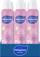 Monsavon Déodorant Femme Spray Fleur de Lotus Presque Divine 6x200ml