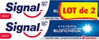 Signal Dentifrice Système Blancheur 2x75ml