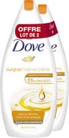 Dove Gel Douche Surgras Huile et Crème 750ml Lot de 2
