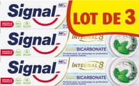 Signal Integral 8 Dentifrice Nature Elements Fraîcheur & Détox 3x75ml
