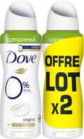 Dove zero original 2x100ml