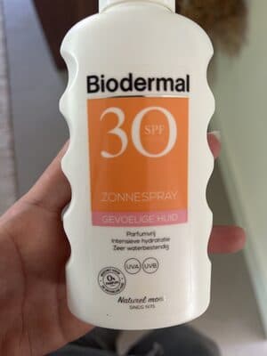 Biodermal Gevoelige Huid SPF30 Zonnespray