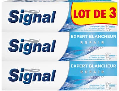 Signal Dentifrice Expert Protection Blancheur 75ml Lot de 3