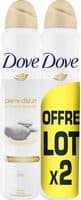 DOVE Déodorant Femme Spray Pierre d'Alun et Beurre de Karité 2x200ml