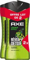 Axe Gel Douche Homme 3-en-1 Lendemain Difficile Réveil Détox 2x250ml